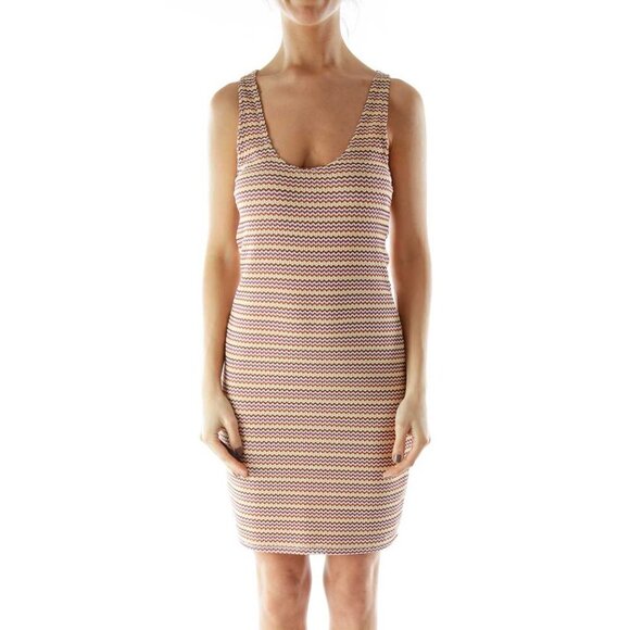 Sanctuary Dresses & Skirts - Sanctuary Multicolor Textured Elastic Day Dress
